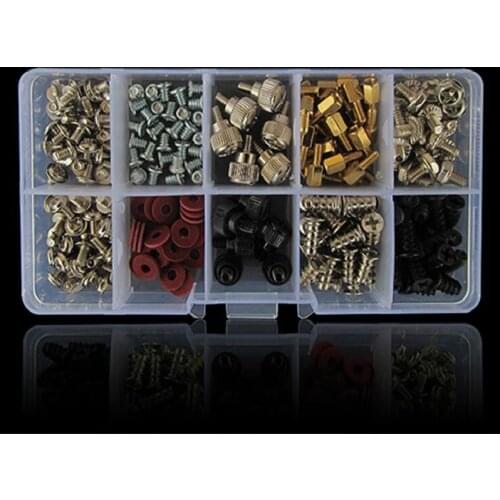 228PCS Accessories DIY For Motherboard Mounting Hardware Screws Repair Tool Hard Disk Computer For PC With Case Set