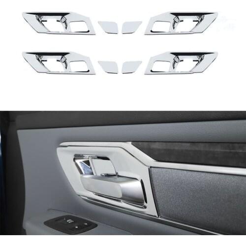 8pcs/set Car Interior Door Handle Bowl Cover Trim Styling For Dodge Ram 2018 Up ABS Interior Accessories