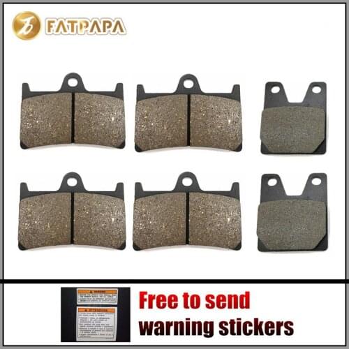 Motorcycle Accessories FL + FR + R Disc Brake Pads Set for YAMAHA 1300 XJR (5EA9 / 5EAG) (298mm F. Disque) XJR1300 2000