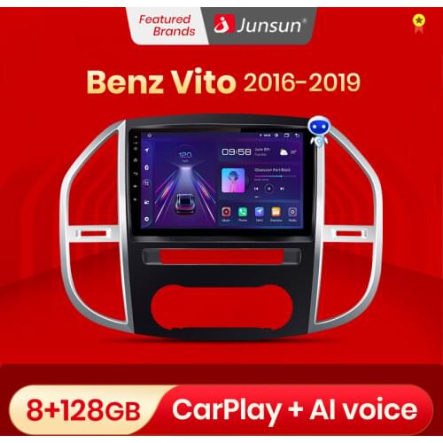 Junsun V1 Android 10.0 DSP CarPlay Car Radio Multimedia Video Player Auto GPS For Mercedes Benz Vito 3 2014 - 2020 2 din dvd