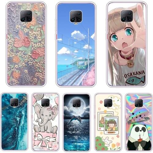 For Xiaomi Redmi Note 9S Cases Soft silicone Tpu Phone Back On Redmi Note 9s Silicon Cover Redmi Note 9 s Bumpers Shell Funda