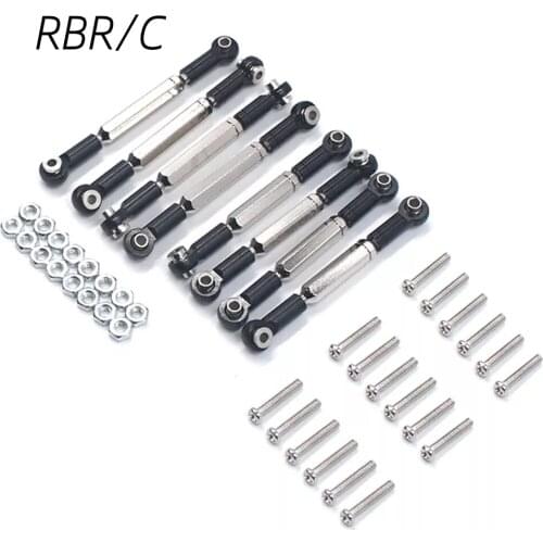 RBR/C WPL C14 C24 C34 MN90 D90 D91 D96 Four-Wheel Drive Off-Road Climbing RC Car Adjustable Metal Connecting Link Rod R022