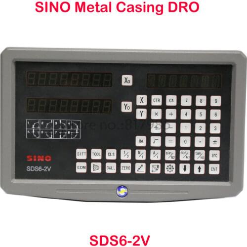 SINO SDS6-2V 2 axis digital readout for lathe milling machine dro 110V/220V