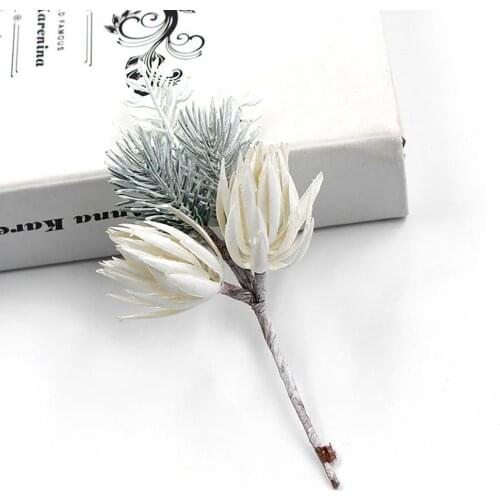 Decorative Solid Color Wear-resistant Plastic Flower Decor for Gifts