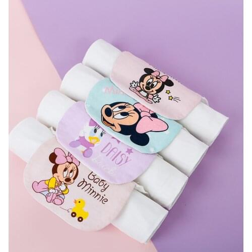 Disney Baby Cotton Sweat Towel Infant Child Sweat Towel Back Cotton Kindergarten Han Towel Child Gauze 24*32cm