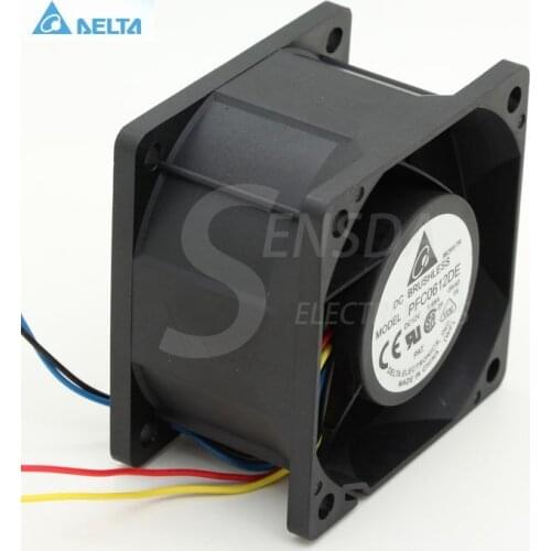 For delta PFC0612DE 6CM 60MM 6038 DC 12V 1.68A server inverter Cooling FANs cpu cooler heatsink