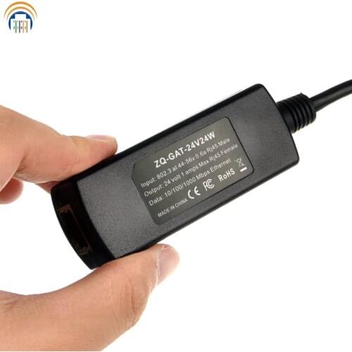 GAF-24V24W 802.3at /802.3af compatible Gigabit Converter from PoE to 24v passive PoE converter 24 Watt output Max