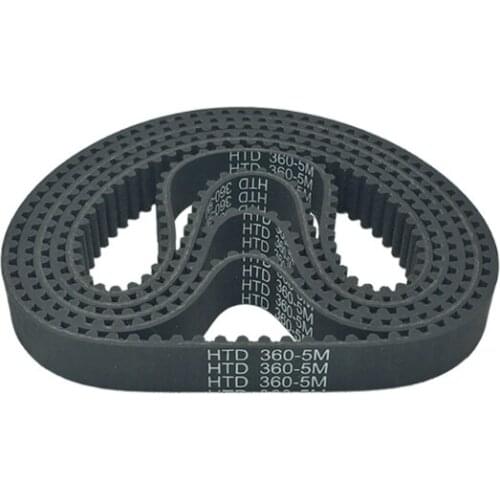 HTD380-5M HTD385-5M HTD360-5M HTD365-5M Rubber Timing Belt Black 1PC