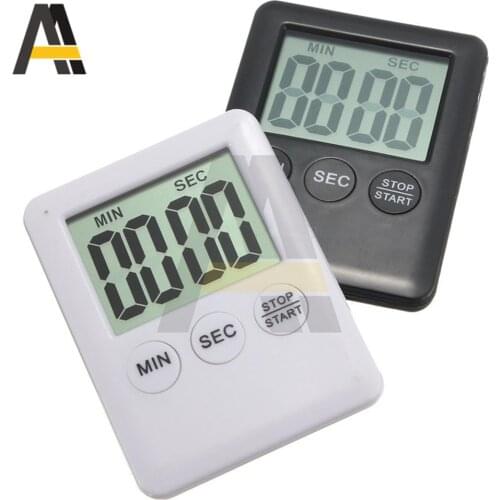 Kitchen Timer Electronic LCD Digital Screen Cooking Count Up Countdown Clock Magnet Alarm Sleep Stopwatch Clocks Kitchen Timer