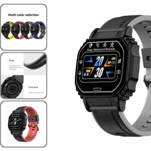 Multiple Language Creative Sweat-proof Digital Wristwatch Waterproof Smart Watch Screen Touch
