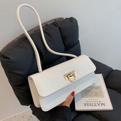 Ulzzang ins fashion crocodile pattern Vintage ladies wallet Harajuku Korean office Lady y2k casual Shoulder bag clutch women bag