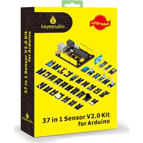 2020 NEW!Keyestudio New Sensor Starter V2.0 Kit 37 in 1 Box for Arduino UNO Starter Kit