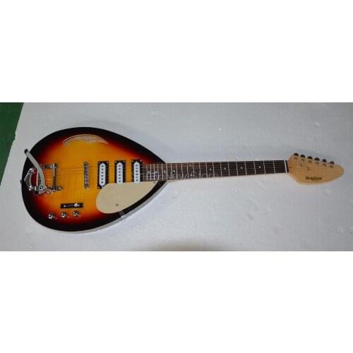 Shelly new store custom flame maple top Brain Jonaes hollow body jazz guitar 6 strings teardrop Vox electric guitar