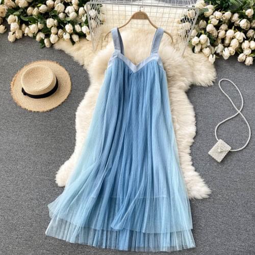Spring Autumn New Female O-neck Stars Sequined Mesh Shiny Fairy Dress Women Elegant Bling Gauze Princess Puff Dressesb86