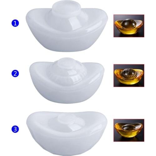 Silicone Mold DIY Epoxy Resin Mold Chinese Ingot Jewelry Making Cake Decoration Handmade Silica Mould Crafts