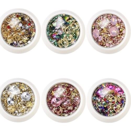 Micro-drilled Smashed Small Broken Diamond Crystal Sand Mixed Super Flash Crystal Nail Art Rhinestones Decorations Nail Decor