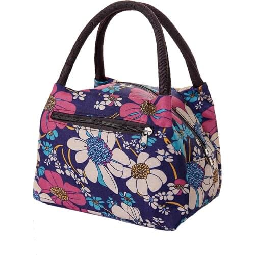 Lunch Bag Cooler Tote Portable Insulated Box Canvas Thermal Cold Food Container School Picnic For Men Women Kids Travel Lunchbox