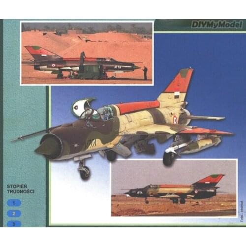 Soviet Unions mig21 fishhole supersonic jet fighter DIY Handcraft Paper Model KIT Handmade Toy Puzzles Gift Movie prop