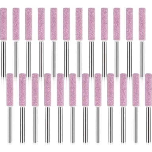 24 Pack Chainsaw Sharpener Grinding Stones Polishing Grinding Tool for Chainsaw Sharpener 3/16 Inch/ 4.8 mm