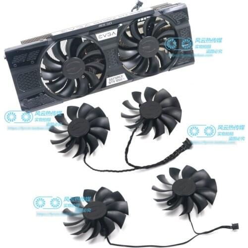 New Original for EVGA GTX1050Ti FTW SSC ACX3.0 Graphics video card Cooling fan PLA09215B12H 0.55A PLA09215B12L 0.20A