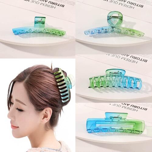 New Korean Big Hair Claws Elegant Frosted Acrylic Hair Clips Hairpins Barrette Headwear For Women Girls Hair Accessories