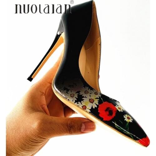 8 10 12CM Women Patent Leather Pumps Pointed Toe High Heels Wedding Stiletto Ultra High Heel Sexy Ladies Party Shoes Woman Shoe