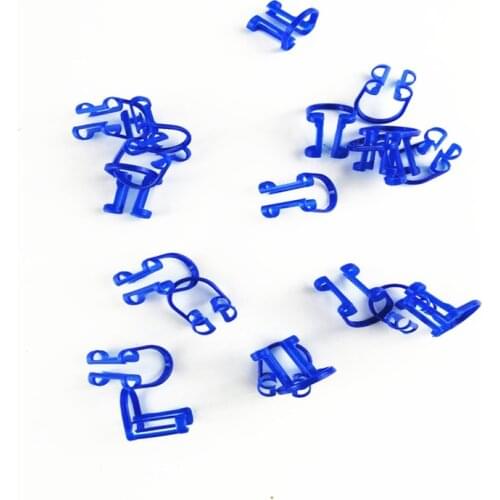 10pcs Plastic Blue Dentist Dental Clinic Clip Holder Set Blue Disposable Cotton Roll Holder Tooth whitening products