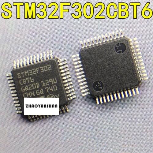 10pcs X STM32F302CBT6 STM32F302 LQFP48 Free Shipping