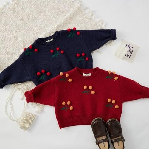 2021 Ins Fashion Girls Sweaters Knit Jumpers Girls Clothing Winter Sweaters