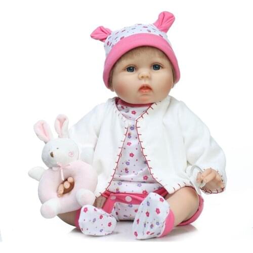 55cm Silicon Baby Dolls about 22inch Bebe Reborn Babies Lovely Doll Reborn for Baby Christmas New Year Gift