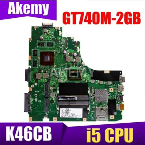 90NB0110-R00020 K46CB Laptop motherboard for ASUS A46C S46C E46C K46CB K46CM mainboard I5-3317/3337 GT740M-2GB