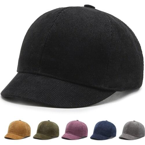 Fashion Short Brim Baseball Cap Men Women Solid Color cotton Hats Outdoor Visor czapki z daszkiem Casual Snapback gorras hombre
