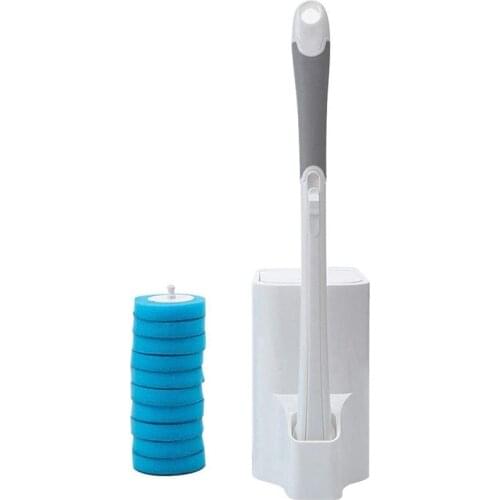 Toilet Cleaning Stick Disposable Toilet Brush and Holder,with Cleaning Replacement Cores,for Bathroom Toilet Cleaning