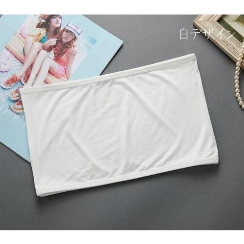 Kids tube top Modal cotton underwear baby children girl tanks camisoles training bras strapless white undershirts Chest wound