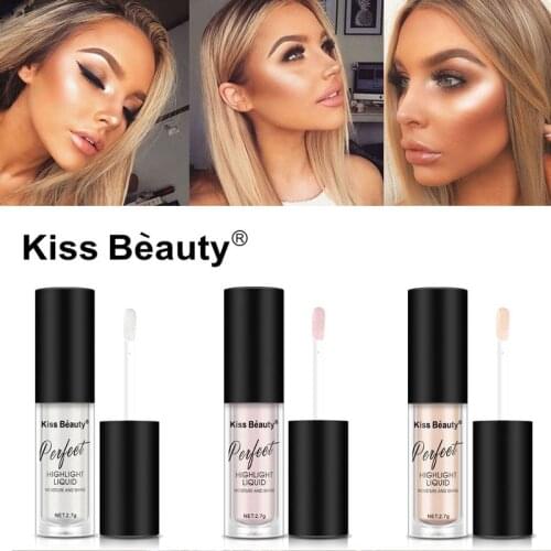 Kiss Beauty Face Makeup Highlighter Face Contouring Makeup Brightener Concealer Liquid Highlighter Primer Bronzer Face Glow