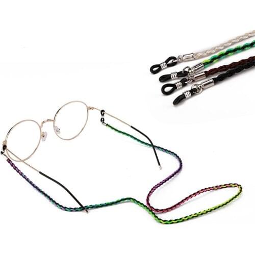Beautiful Eyeglasses Cord Glasses Chain Glasssholder Glasses Rope Non-slip Necklace Eyeglass Lanyard Strap Holder Weave strap