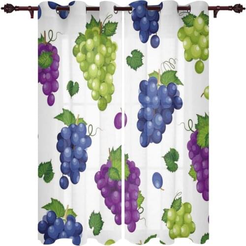 Vineyard Fruit Large Curtains For Living Dining Modern Simple Curtains Finished Curtains For Dining Room Bedroom
