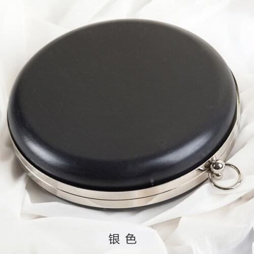 18 cm or 14 cm two sizes three colors round shape metal box clutches purse frame wallet purse handle bag parts frame hanger
