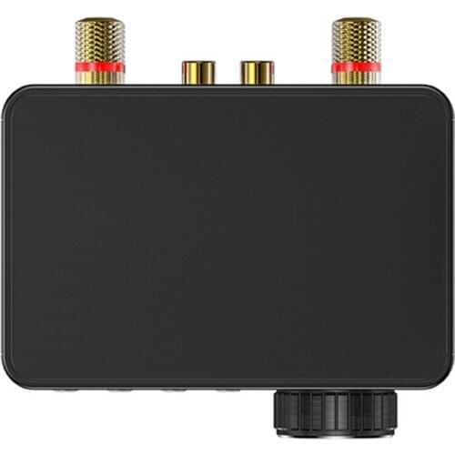 Mini Bluetooth Power Amplifier Home Lossless Power Amplifier 50W+50W HiFi Stereo Power Amplifier(EU Plug)