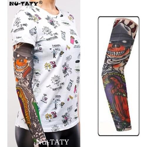 Nu-TATY wizard Man&woman style Tattoo Sleeve Stockings Body Art Leggings Cool Boys Girls Party Wearings