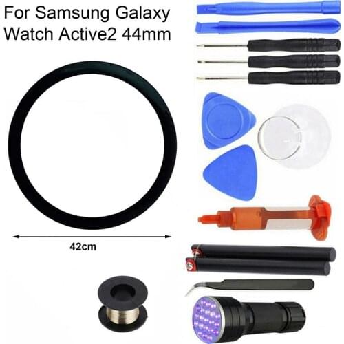 Precise Watch Out Front Glass Lens for Samsung Galaxy Watch Active 40mm/Active 2 40mm/44mm Replacement Touch Screen Repair Kit