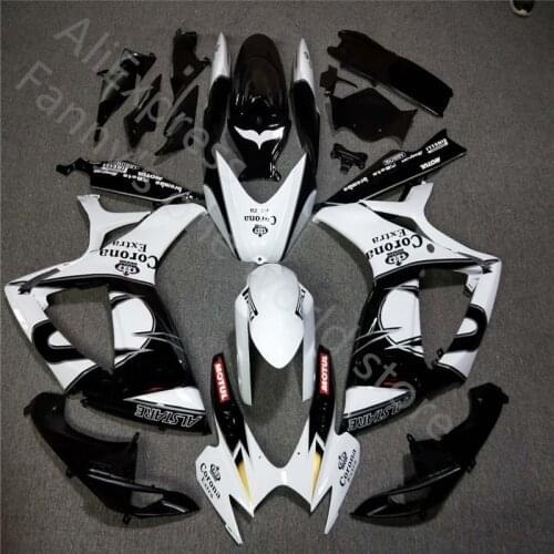 FIT Fairing For GSXR600 750 06-07 GSXR 750 06 07 GSXR 600 R750 K6 2006-2007 2006 2007 for Suzuki white black Fairing