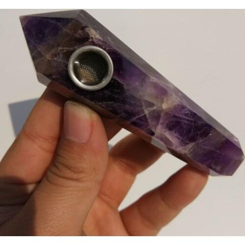 Wholesale Amethyst new product crystal smoking pipes