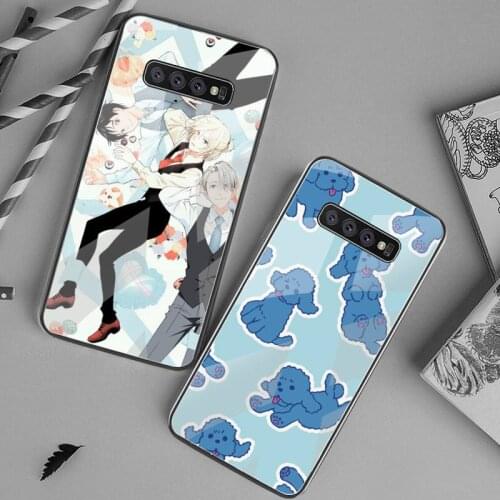 Hot Yuri On Ice Anime Phone Case Tempered Glass For Samsung S20 Plus S7 S8 S9 S10 Plus Note 8 9 10 Plus