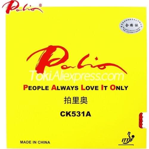 PALIO CK531A Pips-long (Topsheet OX without Sponge) Table Tennis Rubber LONG PIPS Palio Ping Pong Rubber