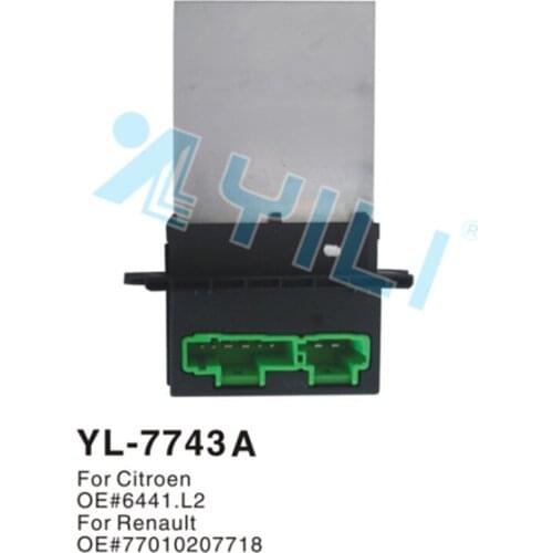 Free Shipping,Automotive air conditioning blower resistor for Peugeot,OEM:77010207718 Blower resistor for Peugeot