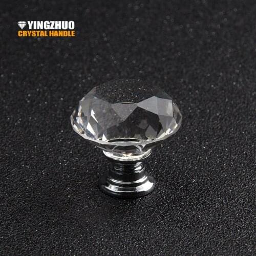Tiradores Muebles 5pcs 30mm Diamond Crystal Glass Alloy Door Drawer Cabinet Wardrobe Pull Handle Knobs Drop Worldwide Store