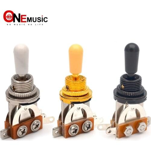 3 Way Guitar Pickup Switch Selector Pickup Toggle Switch Parts for Les Paul Gutar Accessories Black/Chorme/Gold