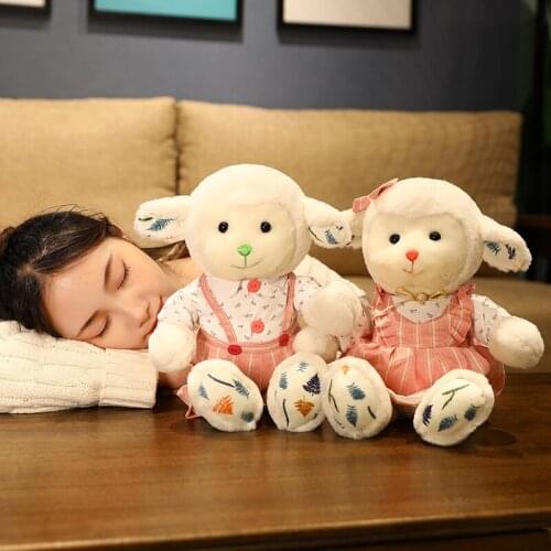30/40cm Kawaii Doll Soft Couple Sheep Plush Toy Big Hugging Pillow Cute Alpaca Dolls Stuffed Animal Toys Children Kids Gift