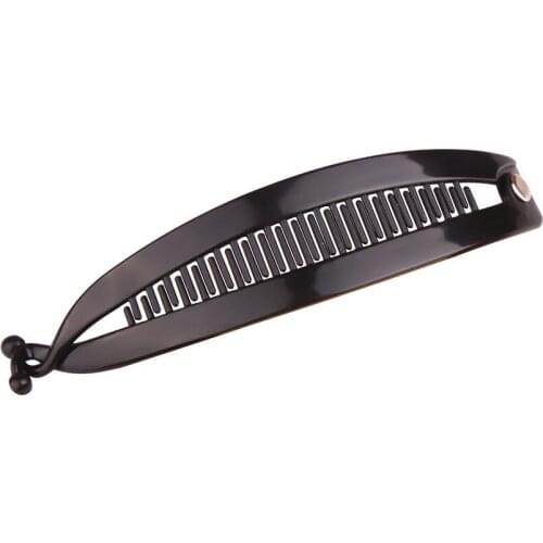 Hair Claws Clip Fish Shape Banana Barrettes Black Hairpins Hair Accessories For Women Hair Clip Clamp Styling Tools T0512